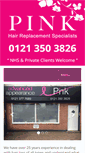 Mobile Screenshot of pinkhairsolutions.co.uk