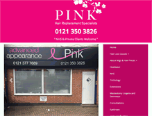 Tablet Screenshot of pinkhairsolutions.co.uk